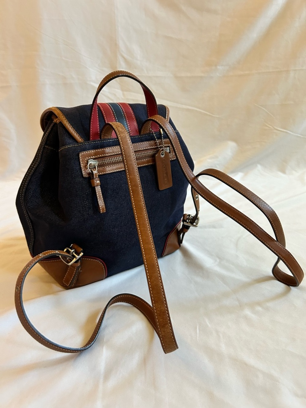 Coach Denim Backpack - Picture 3 of 12